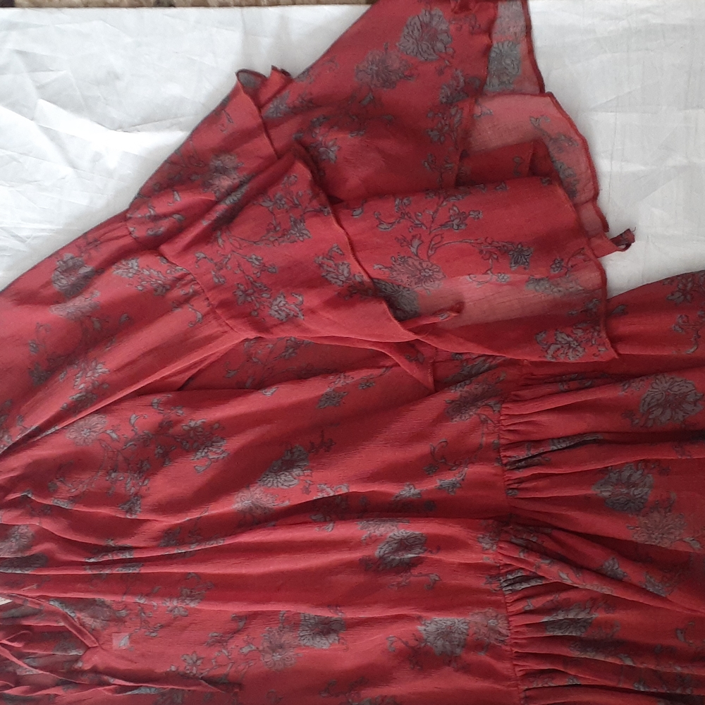 Free people Drop Waist tiered layered bottom bohemian tunic top si… - Picture 5 of 14